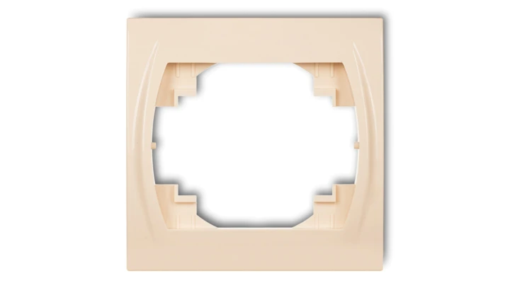 LOGO Ramka pozioma pojedyncza biały LRH-1