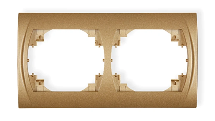 LOGO Ramka pozioma podwójna złoty metalik 8LRH-2