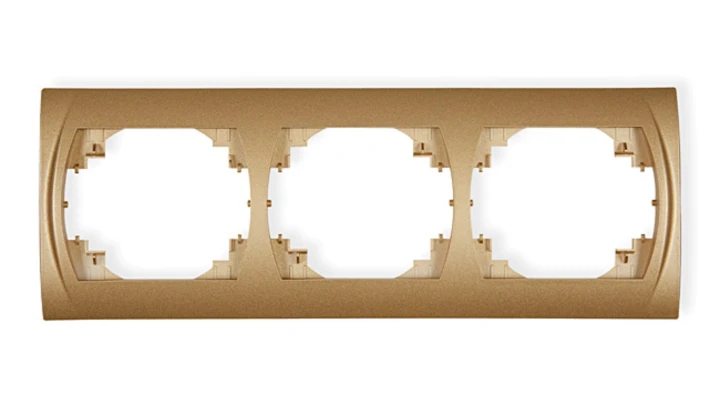 LOGO Ramka pozioma potrójna złoty metalik 8LRH-3