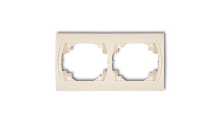 LOGO Ramka pozioma podwójna beżowy 1LRH-2