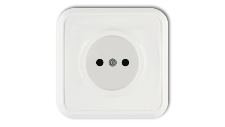 LIZA Gniazdo pojedyncze b/u biały GPT-1