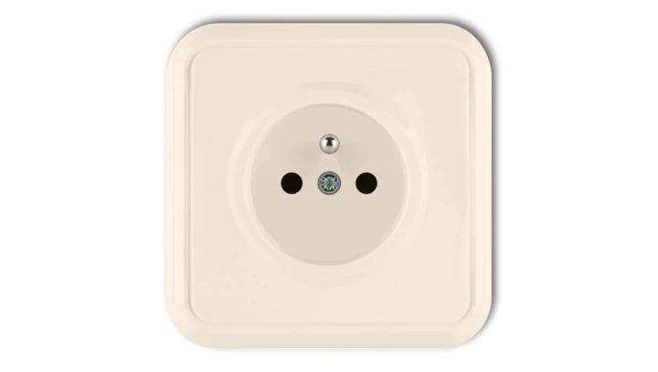 LIZA Gniazdo pojedyncze z/u beżowy 1GPT-1z