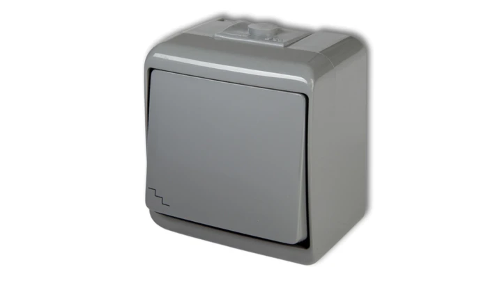 JUNIOR Łącznik schodowy podświetlany popielaty 10WHE-3L