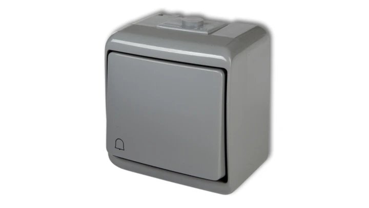 JUNIOR Przycisk /dzwonek/ podświetlany popielaty 10WHE-4L