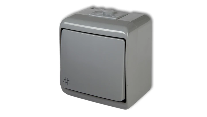 JUNIOR Łącznik krzyżowy podświetlany popielaty 10WHE-6L