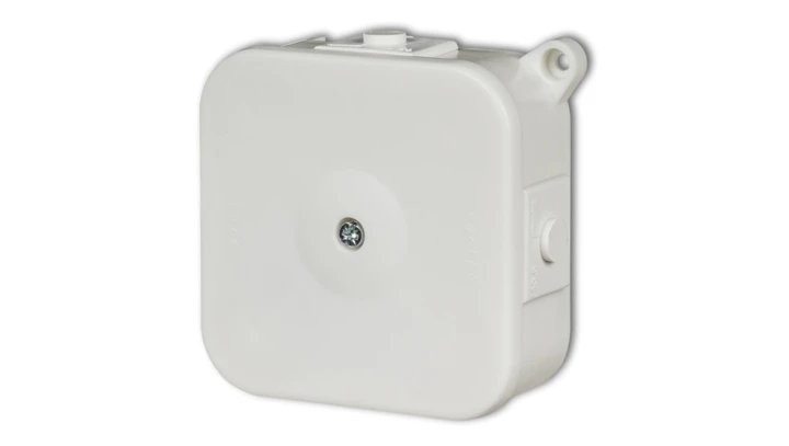 Puszka instalacyjna hermetyczna bez złączek 80x80mm biały PHS-2