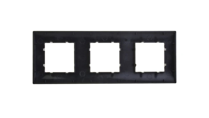 DANTE Ramka potrójna tworzywo lakierowane GRAFIT 456083