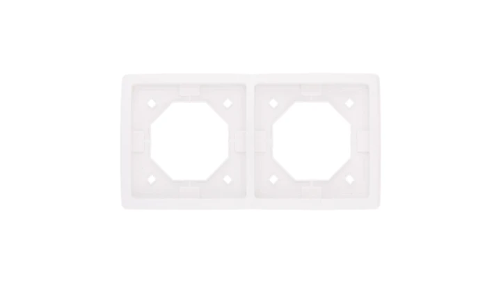 Simon Basic Standard Ramka bryzgoszczelna podwójna IP44 z uszczelką biała BMR2B/11