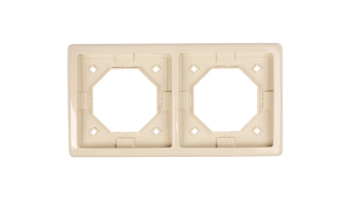 Simon Basic Standard Ramka bryzgoszczelna podwójna IP44 z uszczelką beżowa BMR2B/12