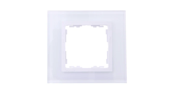 Simon 82 Ramka pojedyncza szklana/ ramka pośrednia biała 82617-30
