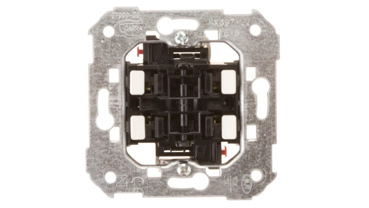 Simon 82 Łącznik schodowy podwójny mechanizm, szybkozłącza, 75397-39