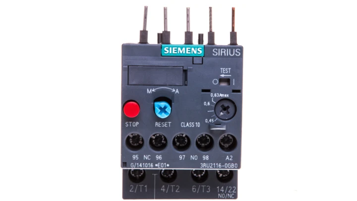 Przekaźnik termiczny 0,45-0,63A S00 3RU2116-0GB0
