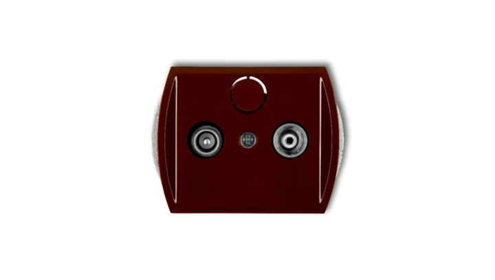 TREND Gniazdo antenowe RTV końcowe 2dB brązowy 4G2K