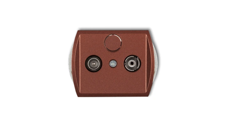 TREND Gniazdo antenowe RTV przelotowe 15dB brĄzowy metalik 9G15P