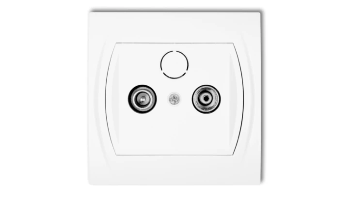 LOGO Gniazdo antenowe RTV końcowe 2dB biały LG2K