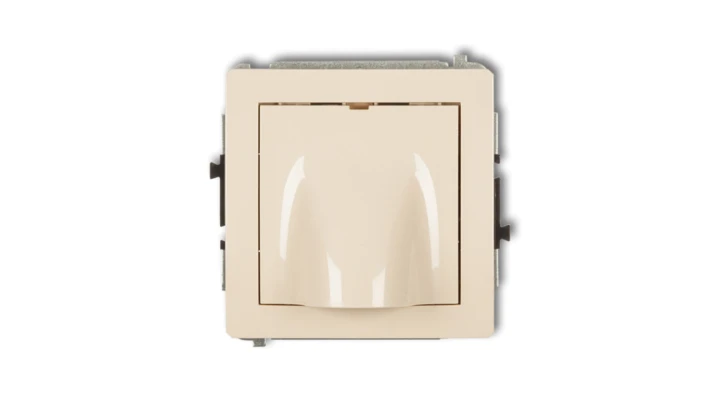 DECO Mechanizm wypustu kablowego beżowy 1DWPK