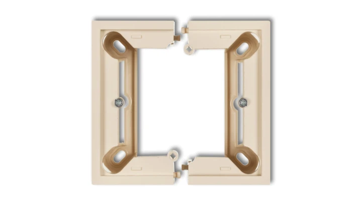 DECO Puszka natynkowa pojedyncza, składana DECO beżowy 1DPU-1