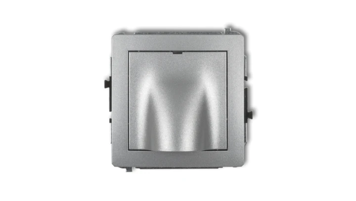 DECO Mechanizm wypustu kablowego srebrny metalik 7DWPK