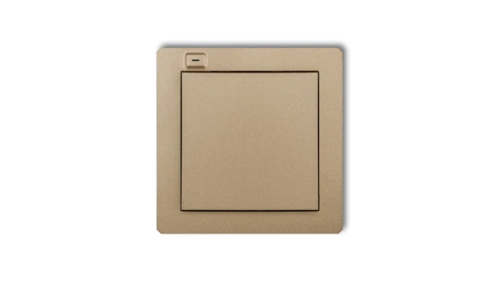 DECO Nadajnik 1-klawiszowy 2-kanałowy do systemu Exta Free złoty metalik 8DEF-1