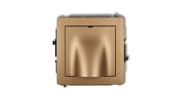 DECO Mechanizm wypustu kablowego złoty metalik 8DWPK