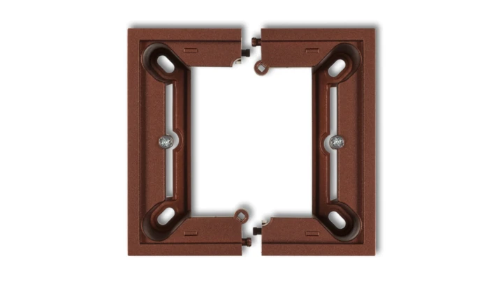 DECO Puszka natynkowa pojedyncza, składana DECO brązowy metalik 9DPU-1