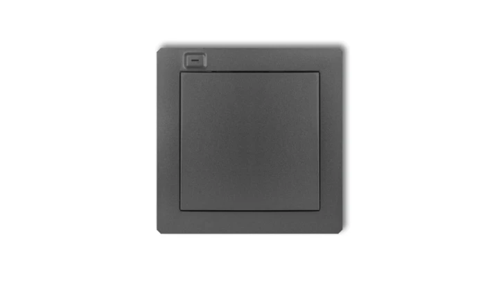 DECO Nadajnik 1-klawiszowy 2-kanałowy do systemu Exta Free grafitowy 11DEF-1