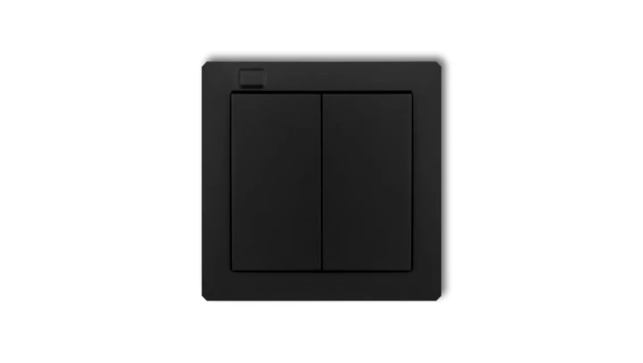 DECO Nadajnik 2-klawiszowy 4-kanałowy do systemu Exta Free czarny mat 12DEF-2