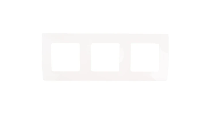 NILOE Ramka potrójna biała 665003