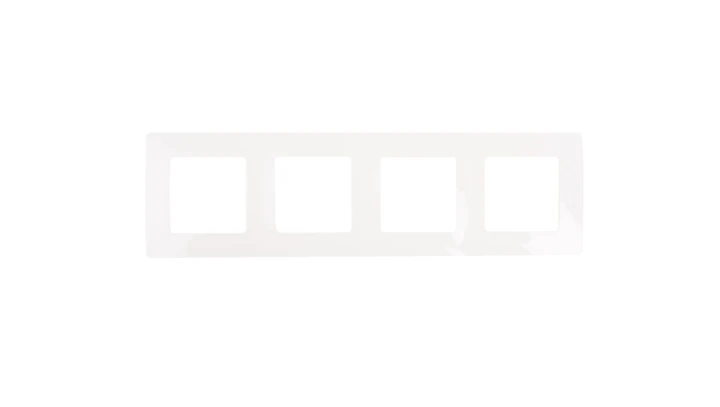 NILOE Ramka poczwórna biała 665004