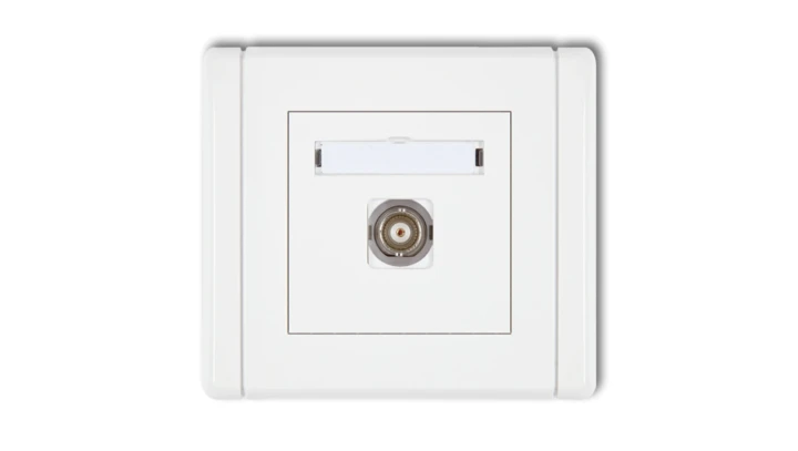 FLEXI Gniazdo pojedyncze BNC biały FGBNC-1
