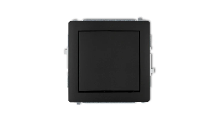 DECO Łącznik jednobiegunowy czarny mat 12DWP-1