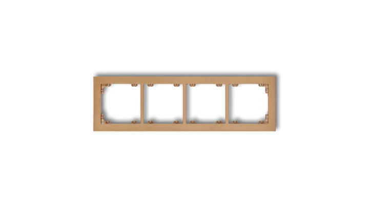 DECO Ramka poczwórna złoty metalik 8DR-4