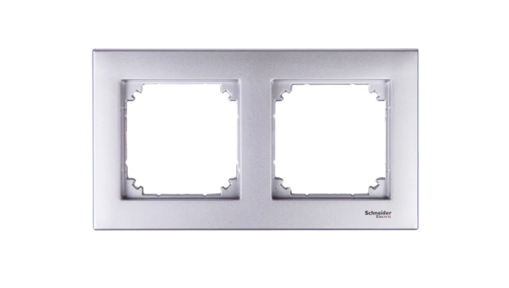 Merten M-Plan Ramka podwójna aluminium MTN486260