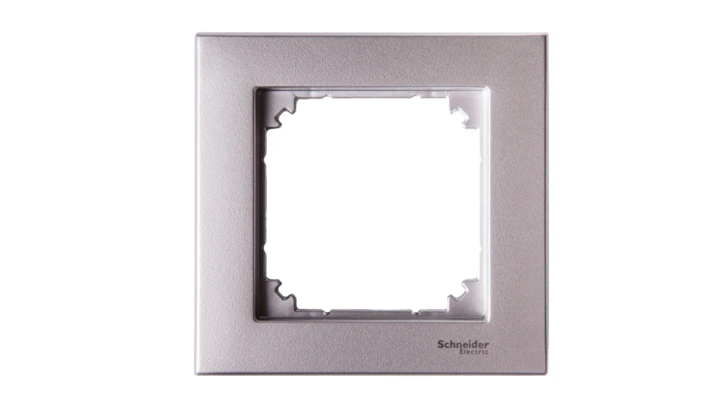 Merten M-Plan Ramka pojedyncza aluminium MTN486160