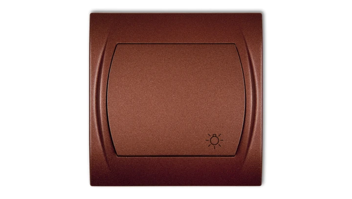 LOGO Przycisk /światło/ brązowy metalik 9LWP-5