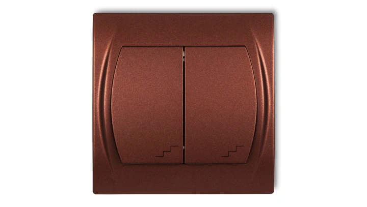 LOGO Łącznik podwójny schodowy brĄzowy metalik 9LWP-33