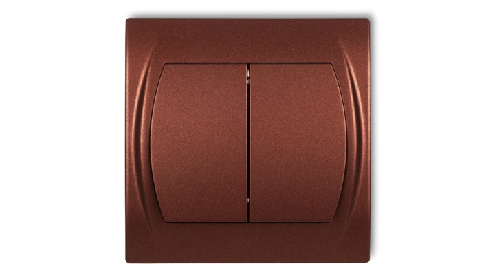 LOGO Łącznik świecznikowy podświetlany brązowy metalik 9LWP-2L