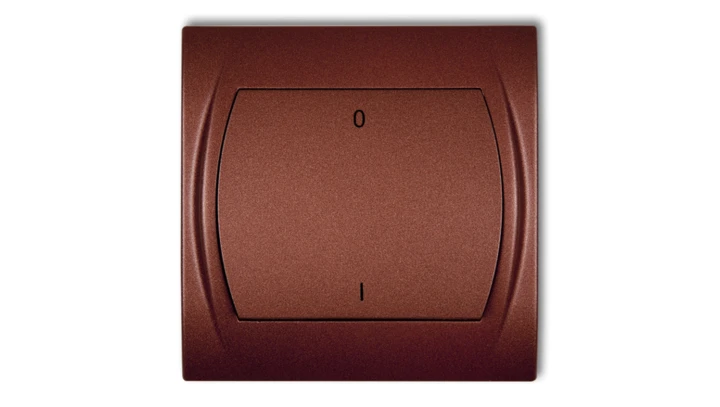 LOGO Łącznik dwubiegunowy podświetlany brązowy metalik 9LWP-9L