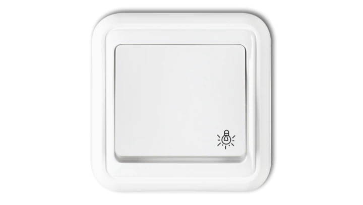 LIZA Przycisk /światło/ biały WPH-5