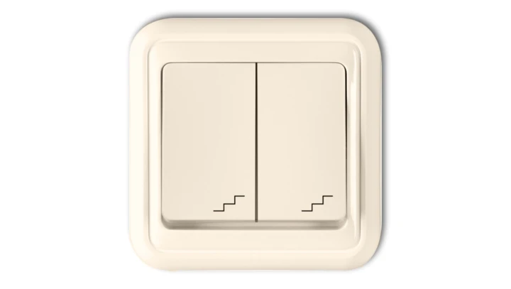 LIZA Łącznik podwójny schodowy beżowy 1WPT-7