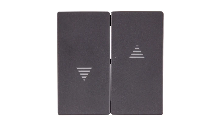 Merten System M Klawisz podwójny łącznika żaluzjowego z z symbolem /strzałka/ antracytMTN435514