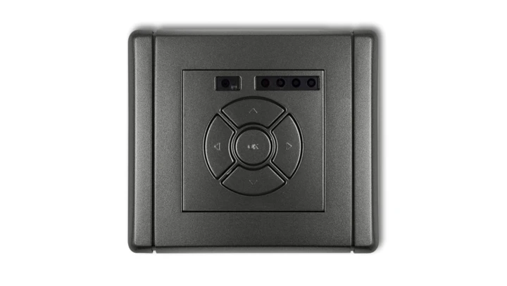 FLEXI Elektroniczny sterownik roletowy (przycisk strefowy) grafitowy 11FSR-5
