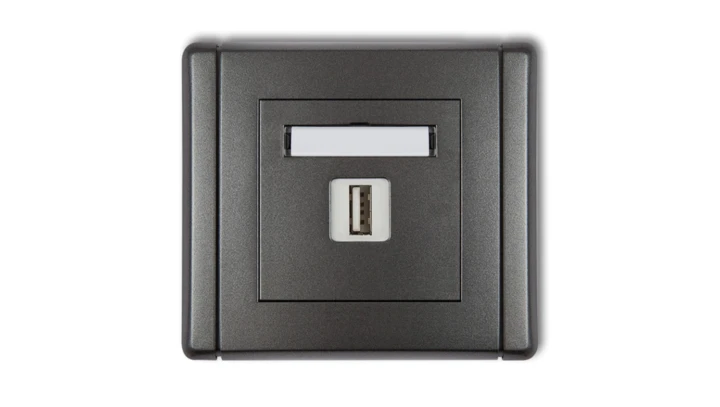 FLEXI Gniazdo pojedyncze USB-AA 3.0 grafitowy 11FGUSB-5