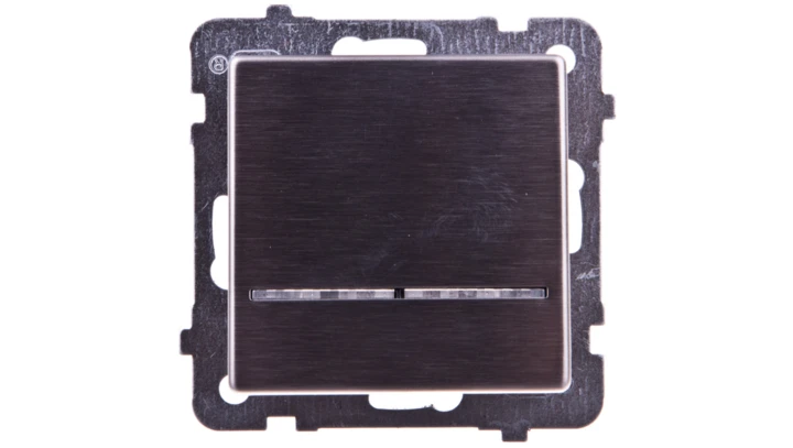 SONATA Łącznik kontrolny z podświetleniem stal inox ŁP-12RMS/m/37