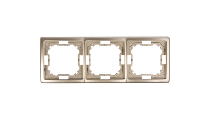 Simon Basic Standard Ramka potrójna uniwersalna satynowa BMR3/29