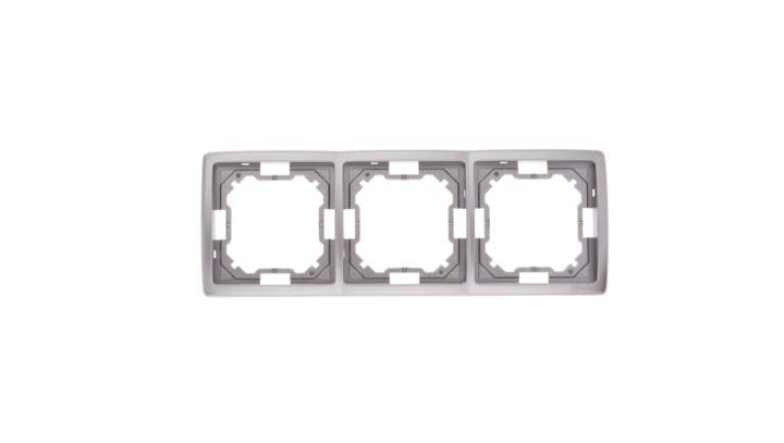 Simon Basic Standard Ramka potrójna uniwersalna stal inox BMR3/21