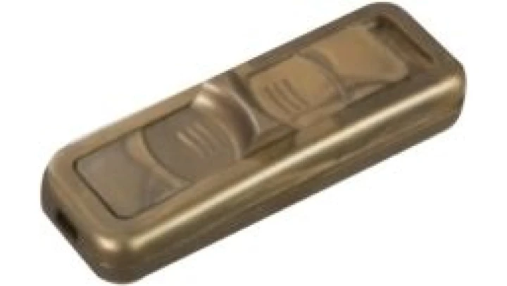 Wyłącznik suwakowy przelotowy lub końcowy 1-torowy 2,5A/250V złoty WS-1P/ZŁOTY