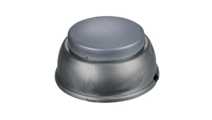 Wyłącznik nożny przelotowy, dwupozycyjny, dwutorowy, 2,5A/250V WN-2/2,5A/SREBRNY