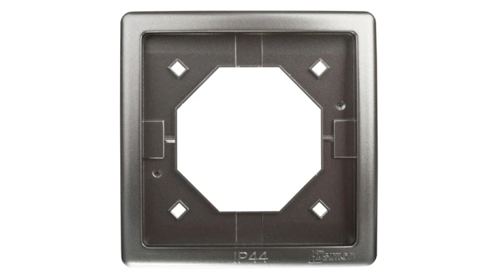 Simon Basic Standard Ramka bryzgoszczelna pojedyncza IP44 z uszczelką stal inox BMR1B/21