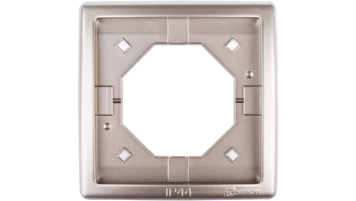 Simon Basic Standard Ramka bryzgoszczelna pojedyncza IP44 z uszczelką satynowa BMR1B/29